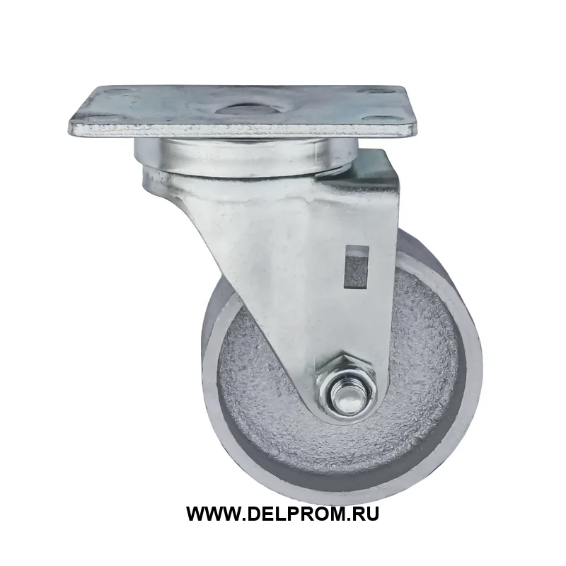 SHTd 80 - Термостойкое чугунное колесо, поворот. 80 мм, 120 кг, до 300 °С