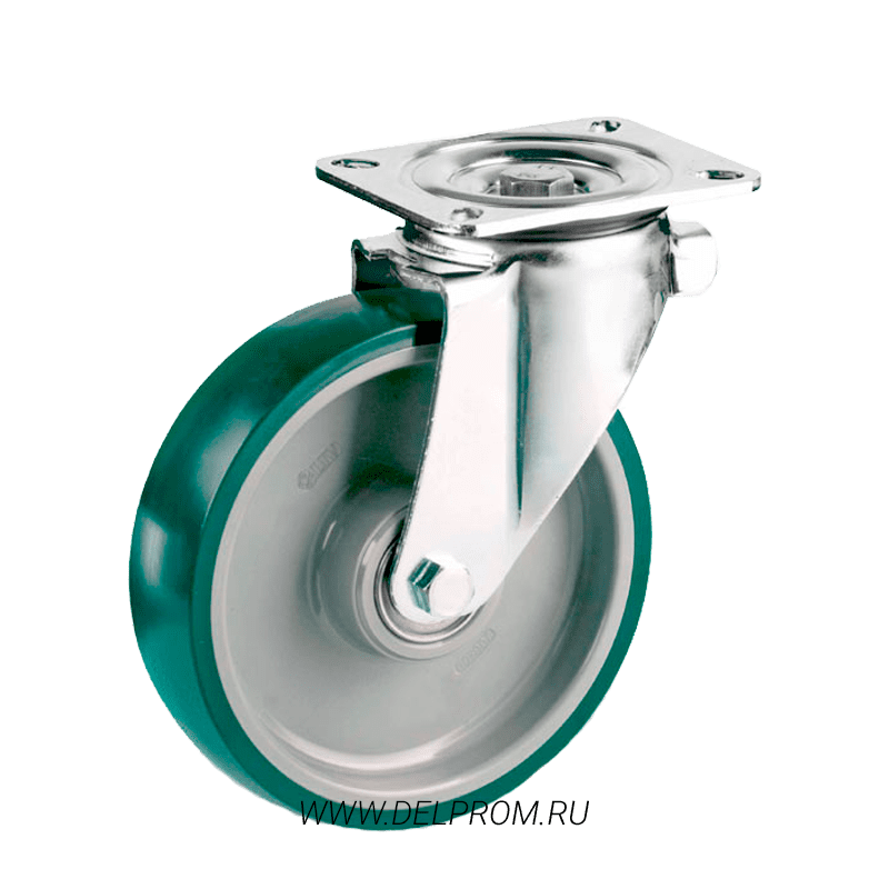 LK 3302 PUR 100 полиуретановое неповоротное колесо